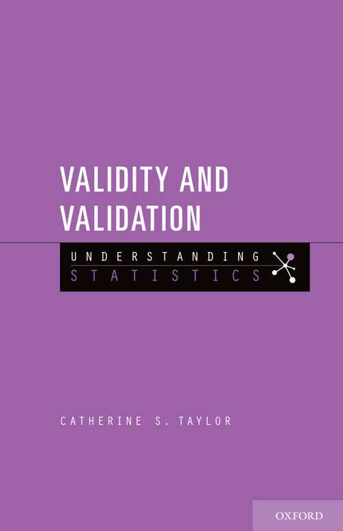 Book cover of Validity and Validation (Understanding Statistics)