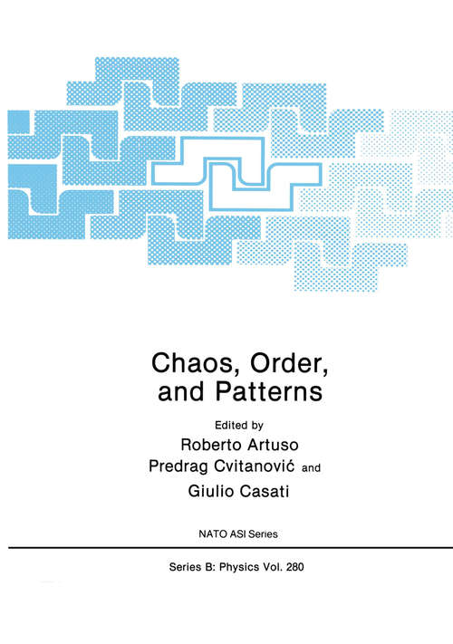 Book cover of Chaos, Order, and Patterns (1991) (Nato Science Series B: #280)