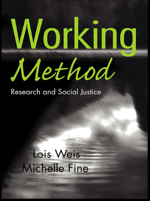 Book cover of Working Method: Research and Social Justice (Critical Social Thought)