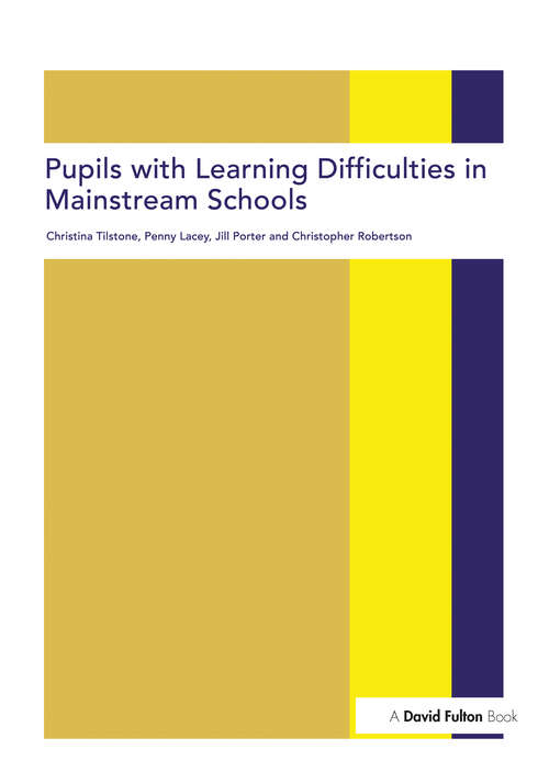 Book cover of Pupils with Learning Difficulties in Mainstream Schools