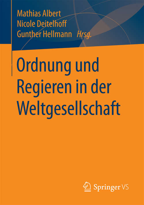 Book cover of Ordnung und Regieren in der Weltgesellschaft