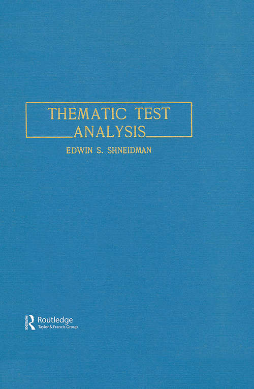 Book cover of Thematic Test Analysis