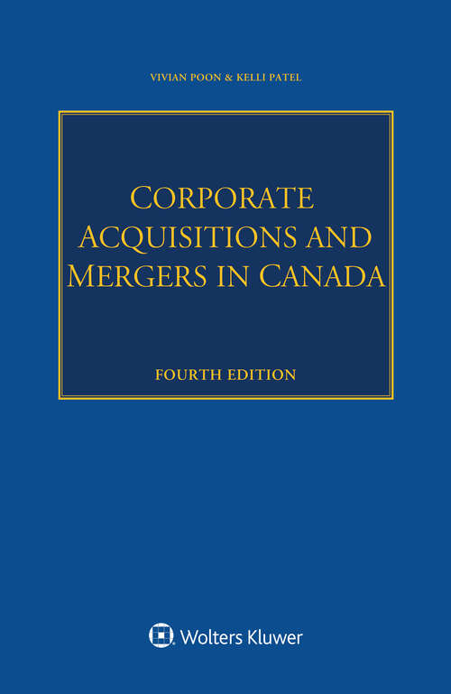 Book cover of Corporate Acquisitions and Mergers in Canada (4)