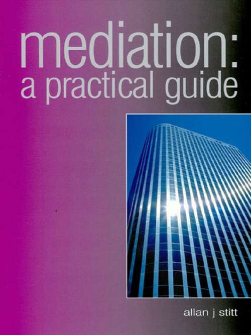 Book cover of Mediation: A Practical Guide