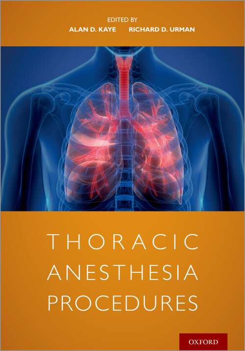 Book cover of Thoracic Anesthesia Procedures
