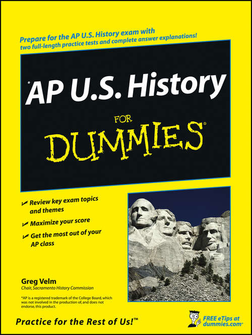 Book cover of AP U.S. History For Dummies