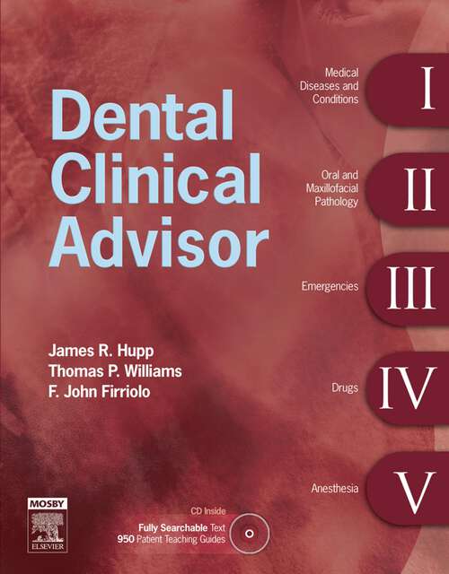 Book cover of Dental Clinical Advisor - E-Book