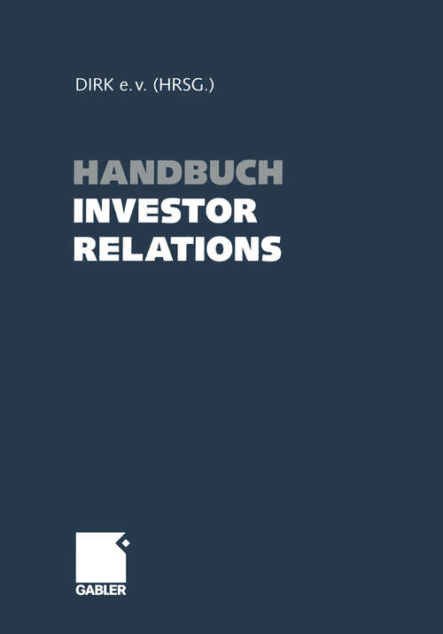 Book cover of Handbuch Investor Relations (2004)