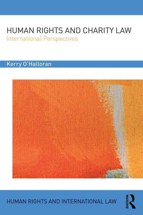 Book cover of Human Rights and Charity Law: International Perspectives (Human Rights and International Law)