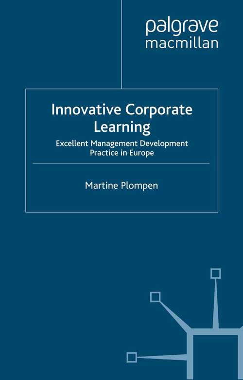 Book cover of Innovative Corporate Learning: Excellent Management Development Practice in Europe (2005)