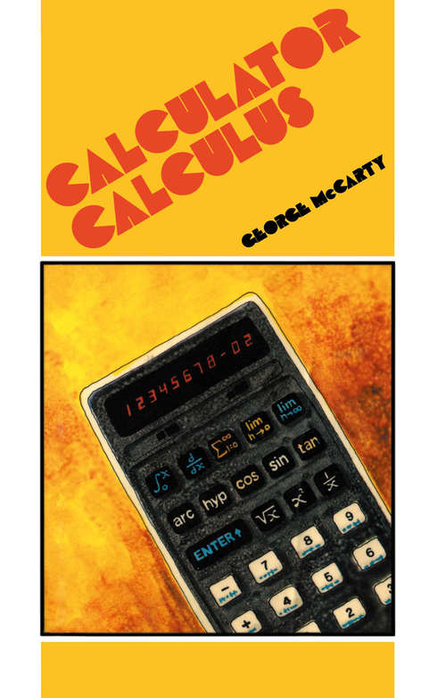 Book cover of Calculator Calculus (1982)