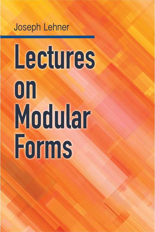 Book cover of Lectures on Modular Forms