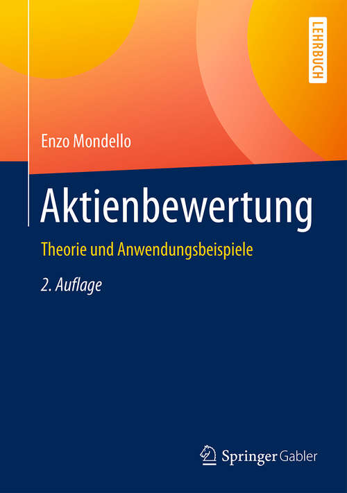 Book cover of Aktienbewertung: Theorie und Anwendungsbeispiele