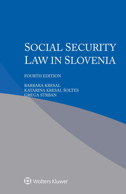 Book cover of Social Security Law in Slovenia (4)