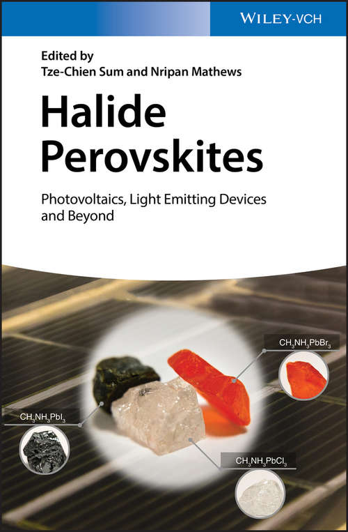 Book cover of Halide Perovskites: Photovoltaics, Light Emitting Devices, and Beyond