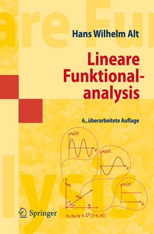 Book cover of Lineare Funktionalanalysis: Eine anwendungsorientierte Einführung (6. Aufl. 2012) (Masterclass)