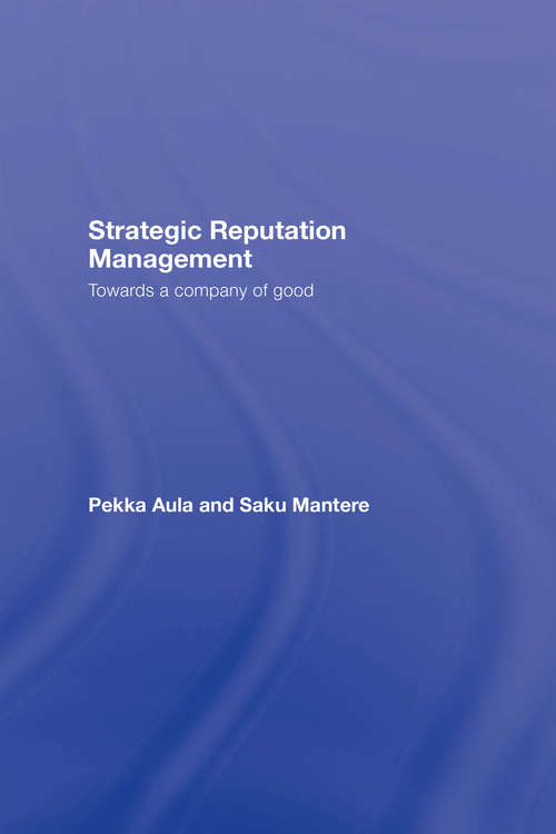 Book cover of Strategic Reputation Management: Towards A Company of Good (3)