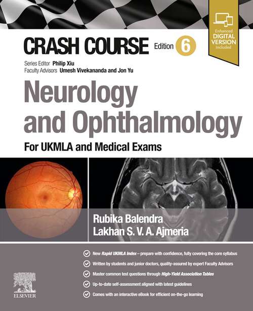 Book cover of Crash Course Neurology: For UKMLA and Medical Exams (6) (CRASH COURSE)