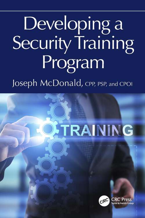 Book cover of Developing a Security Training Program