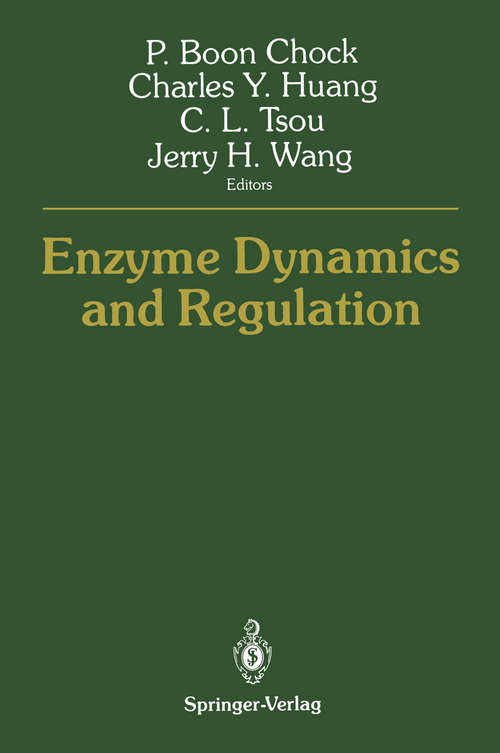 Book cover of Enzyme Dynamics and Regulation (1988)