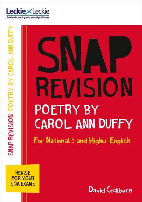 Book cover of N5/Higher English: Poetry by Carol Ann Duffy (PDF) (Leckie And Leckie Snap Revision)