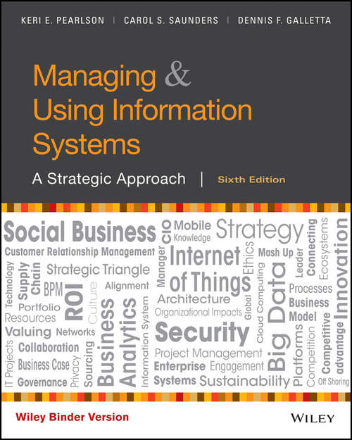 Book cover of Managing and Using Information Systems: A Strategic Approach