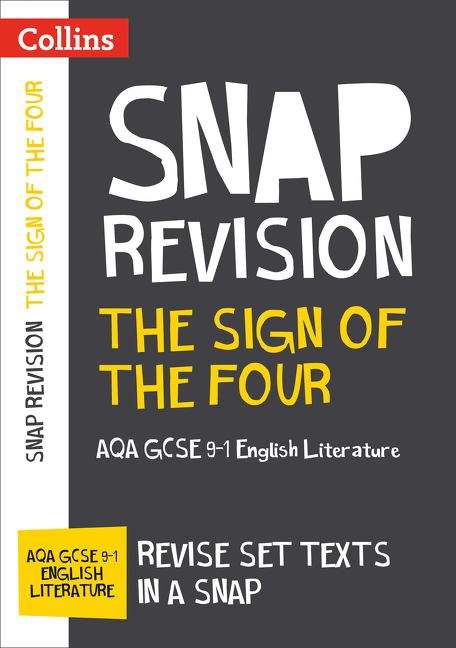 Book cover of Collins GCSE 9-1 Snap Revision - The Sign of the Four: AQA GCSE 9-1 English Literature (PDF)