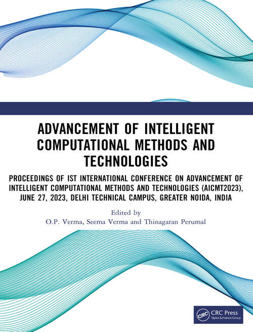 Book cover of Advancement of Intelligent Computational Methods and Technologies
