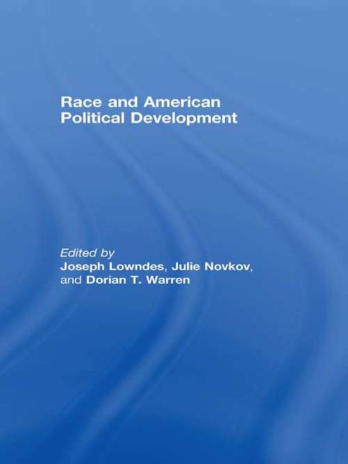 Book cover of Race and American Political Development