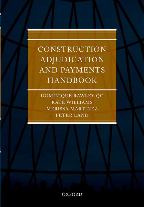 Book cover of Construction Adjudication and Payments Handbook