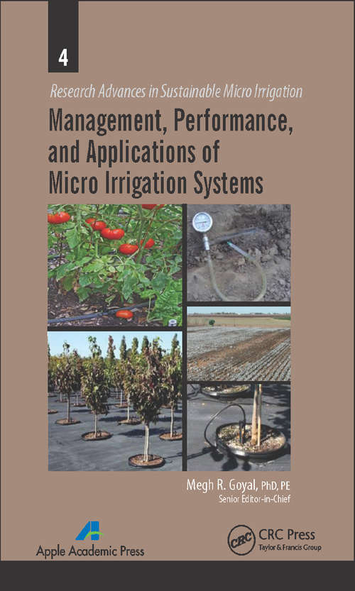 Book cover of Management, Performance, and Applications of Micro Irrigation Systems