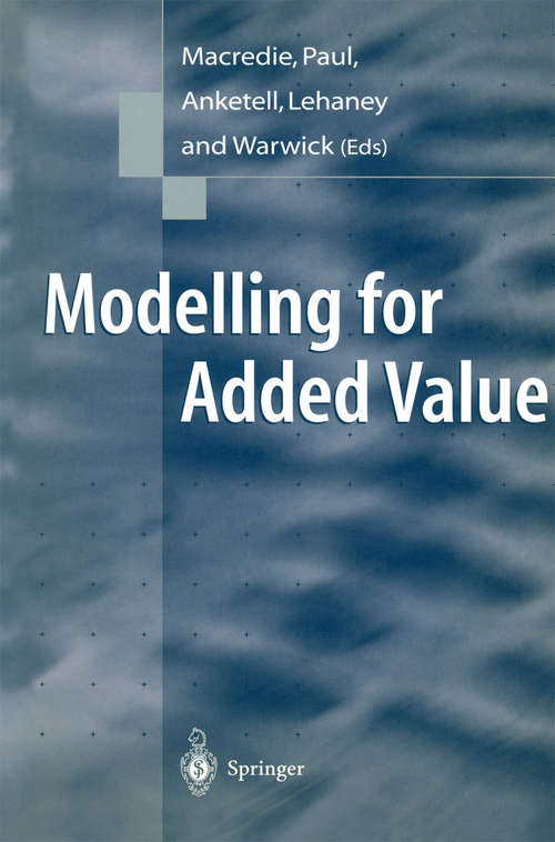 Book cover of Modelling for Added Value (1998)