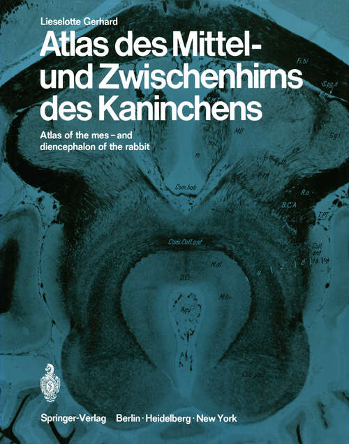 Book cover of Atlas des Mittel- und Zwischenhirns des Kaninches: Atlas of the mes- and diencephalon of the rabbit (1968)