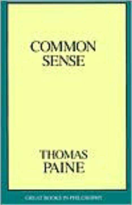 Book cover of Common Sense (Great Books In Philosophy (PDF))