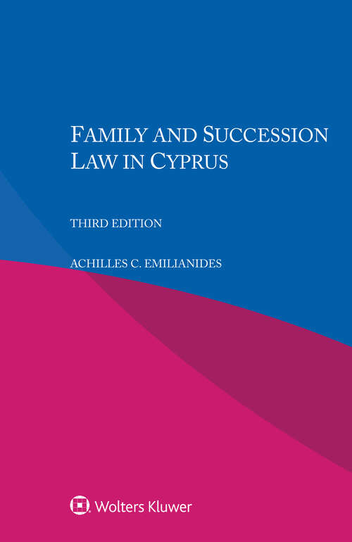 Book cover of Family and Succession Law in Cyprus (3)