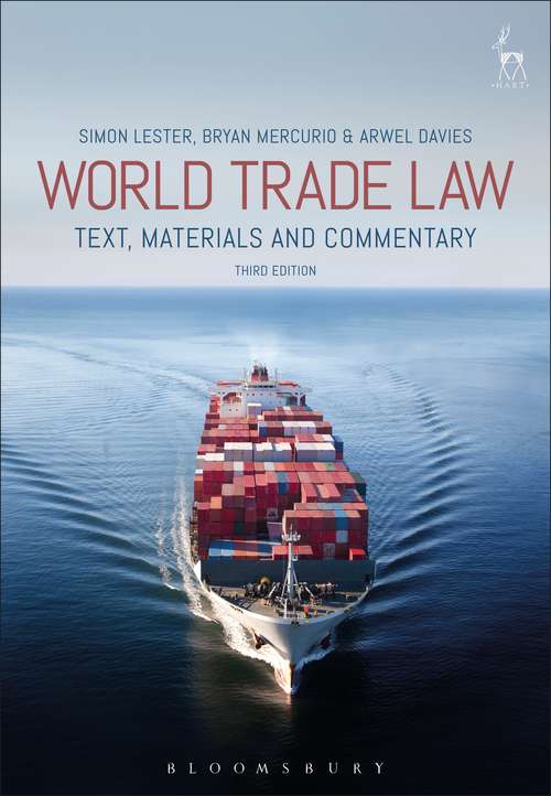 Book cover of World Trade Law: Text, Materials and Commentary