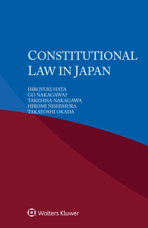 Book cover of Constitutional Law in Japan