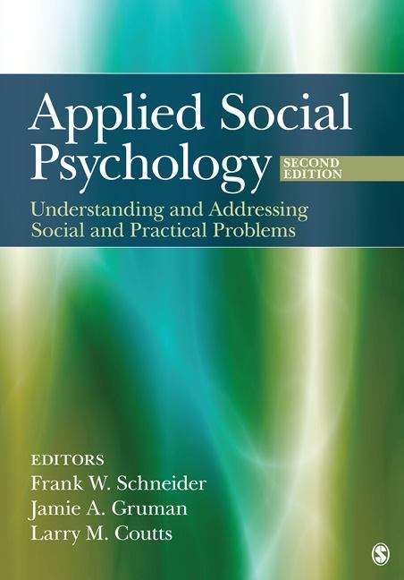 Book cover of Applied Social Psychology: Understanding And Addressing Social And Practical Problems (2) (PDF)