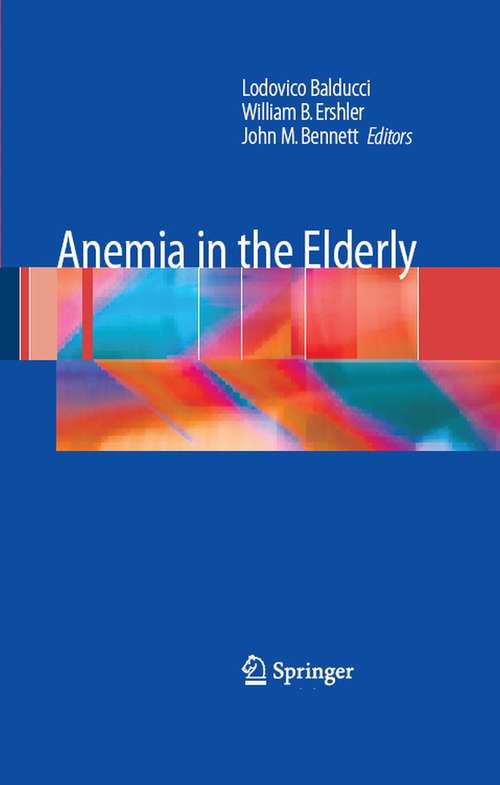 Book cover of Anemia in the Elderly (2007)