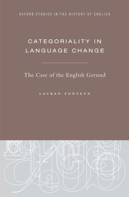 Book cover of Categoriality in Language Change: The Case of the English Gerund (Oxford Studies in the History of English)