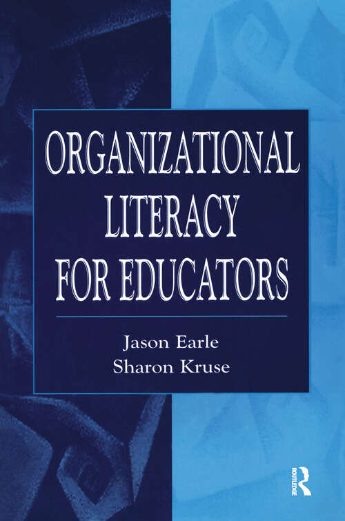 Book cover of Organizational Literacy for Educators