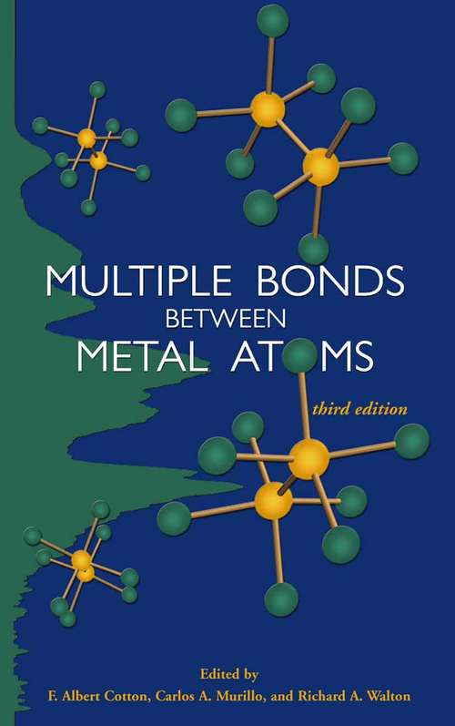 Book cover of Multiple Bonds between Metal Atoms (3rd ed. 2005)
