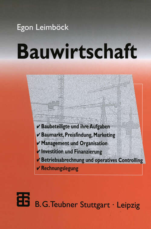 Book cover of Bauwirtschaft (2000) (Schriftenreihe des Hauptverbandes der Deutschen Bauindustrie #25)