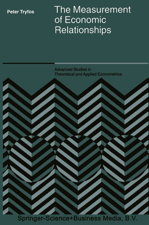 Book cover of The Measurement of Economic Relationships (2004) (Advanced Studies in Theoretical and Applied Econometrics #41)