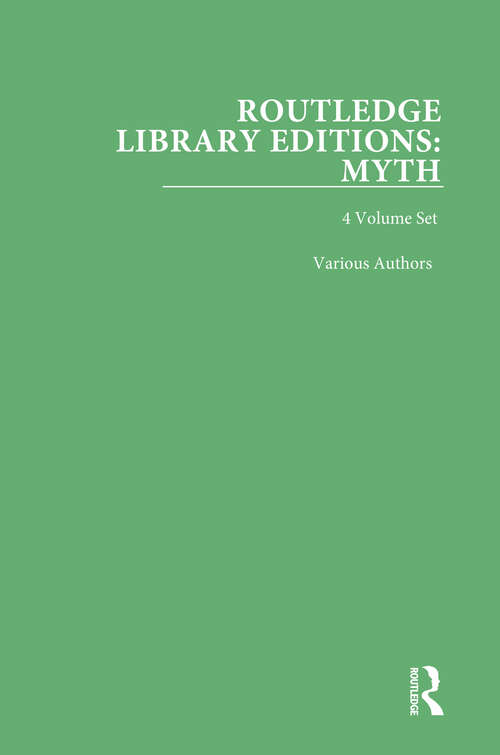 Book cover of Routledge Library Editions: Myth