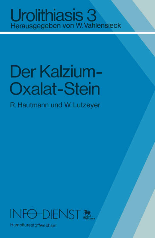 Book cover of Der Kalzium-Oxalat-Stein (1980)