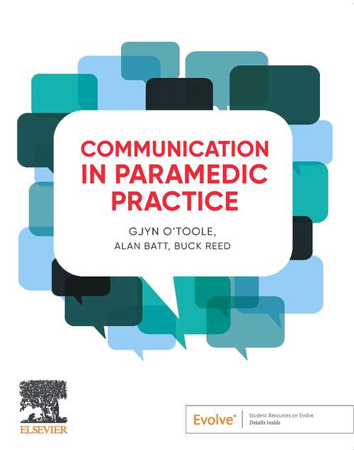 Book cover of Communication in Paramedic Practice