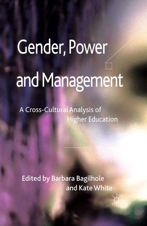 Book cover of Gender, Power and Management: A Cross-Cultural Analysis of Higher Education (2011)