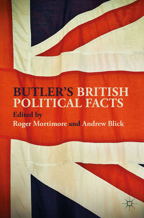 Book cover of Butler's British Political Facts (1st ed. 2018)