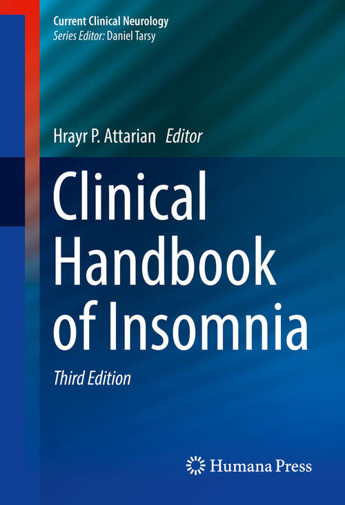 Book cover of Clinical Handbook of Insomnia (Current Clinical Neurology)